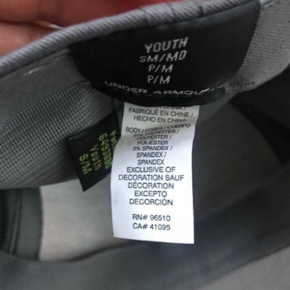 Under Armour Hat Baseball Cap Youth Gray Orange Sz. S/M SM/MD EUC EXCELLENT COND - Picture 3 of 5